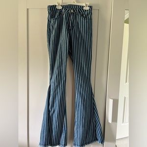 Altar’d State striped ultra flare jeans